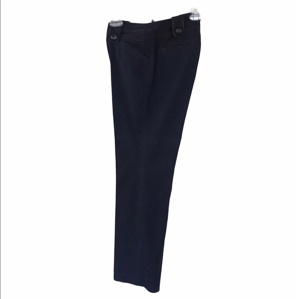 I-N-C Black Pants w/ Leather Trim - 6P